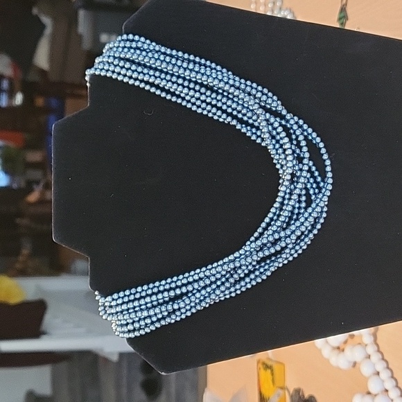 【AJO AJOBYAJO】25SS★ Black Light Beads Layered Necklace Black Light Beads Layered Necklace [BLACK] - AJOBYAJO